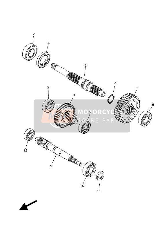 Yamaha TRICITY 150 2018 Transmission pour un 2018 Yamaha TRICITY 150